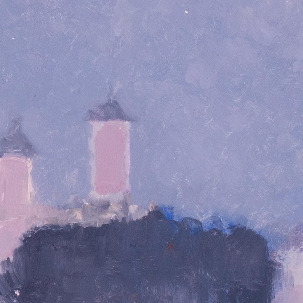 Óleo sobre lienzo Modern British de la Torre de Londres,  por Bernard Myers en venta 3