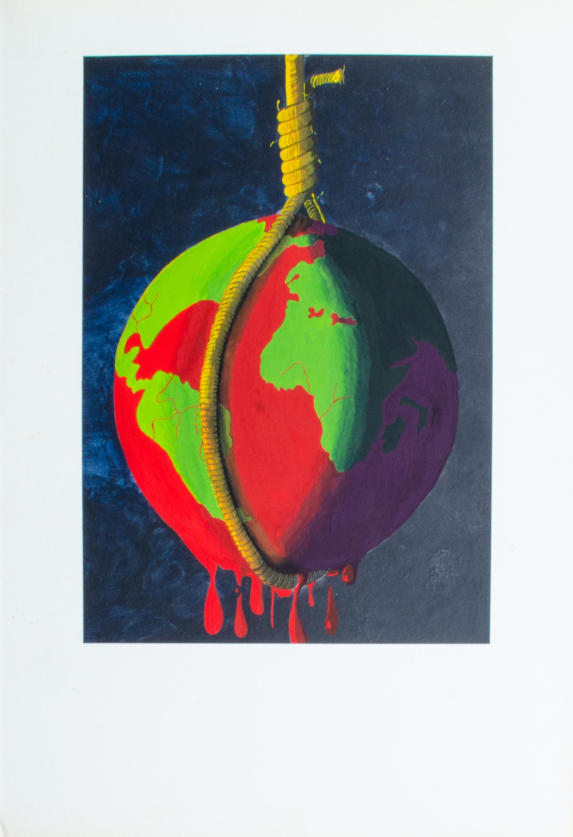 World on a String Painting by Bernard Nacion For Sale 1