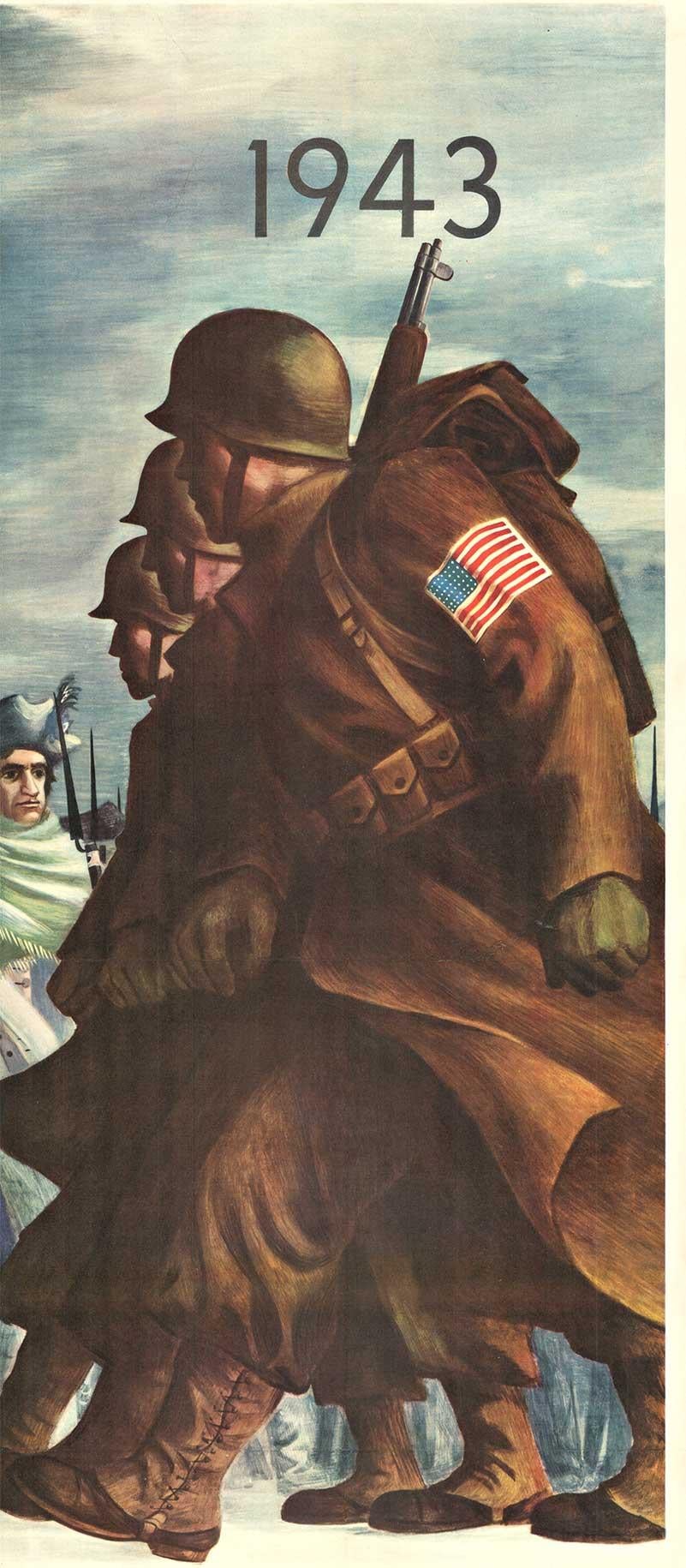 Titel: Original 1943 WWII Propaganda-Plakat - 
