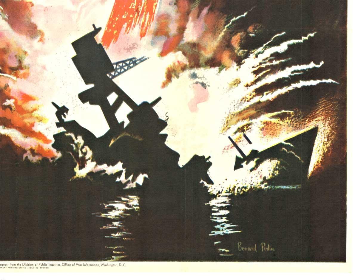 Original Avenge, 7. Dezember, Vintage-Poster, Avenge  im Angebot 1
