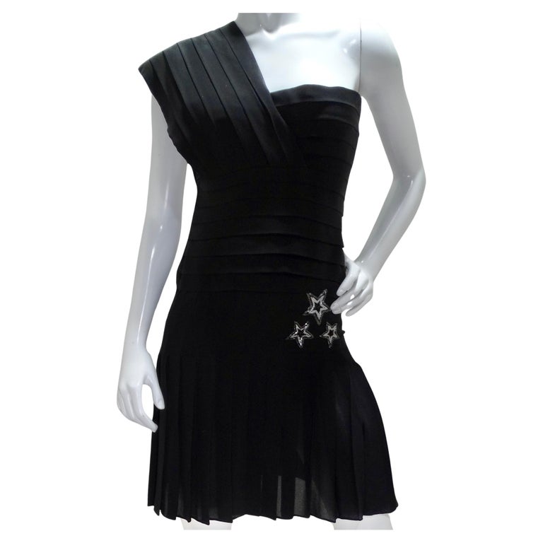 asymmetrical dress with embroidered fringes Fringed Sheer Asymmetric Mini Dress