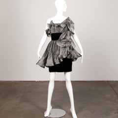 Bernard Perris Vestido vintage Avant Garde - Años 80