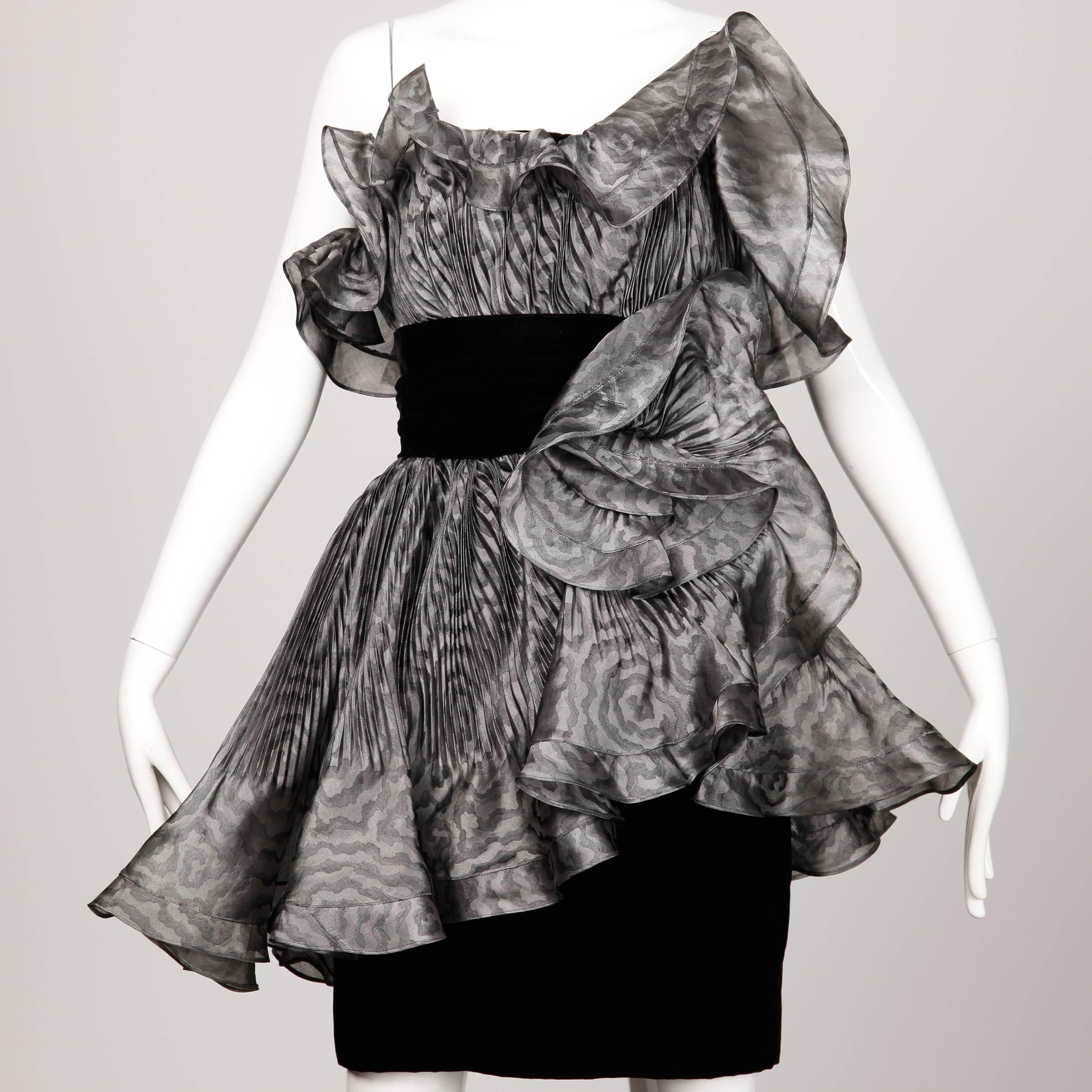 Bernard Perris Vintage Avant Garde Dress- 1980s in vendita 4
