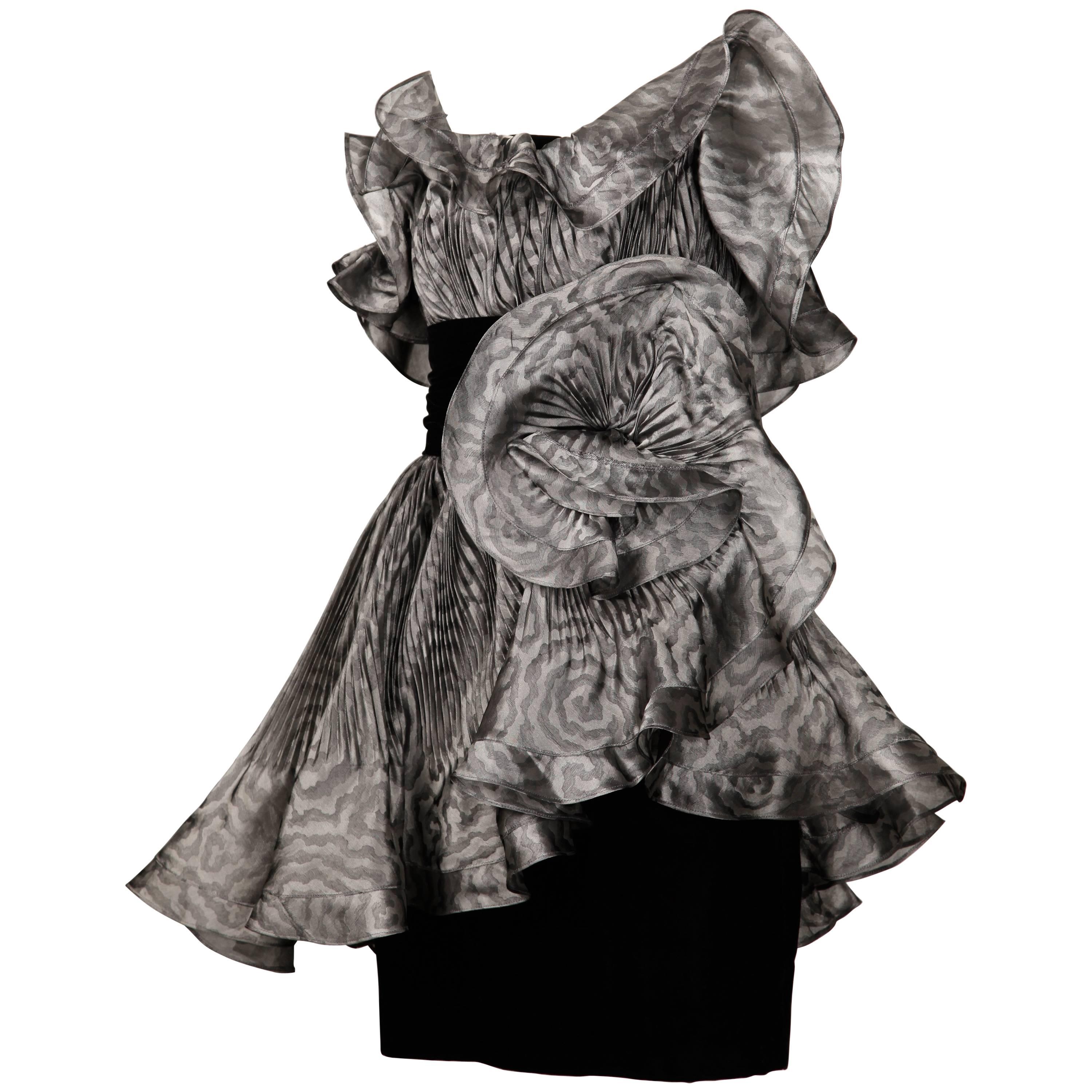 Bernard Perris Vintage Avant Garde Dress- 1980s in vendita