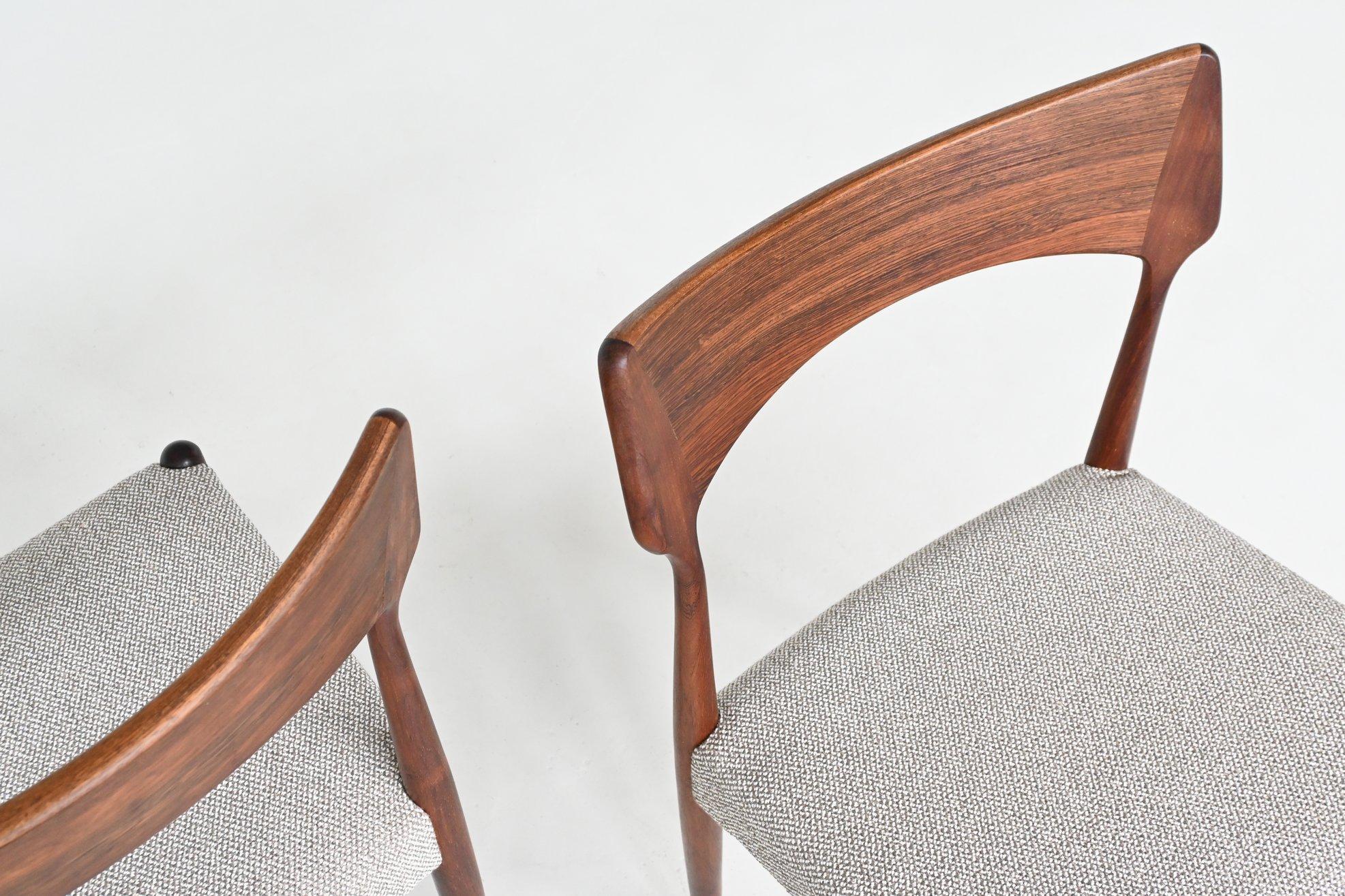 Bernard Petersen dining chairs in rosewood Christian Linnebergs Denmark 1960 im Angebot 5