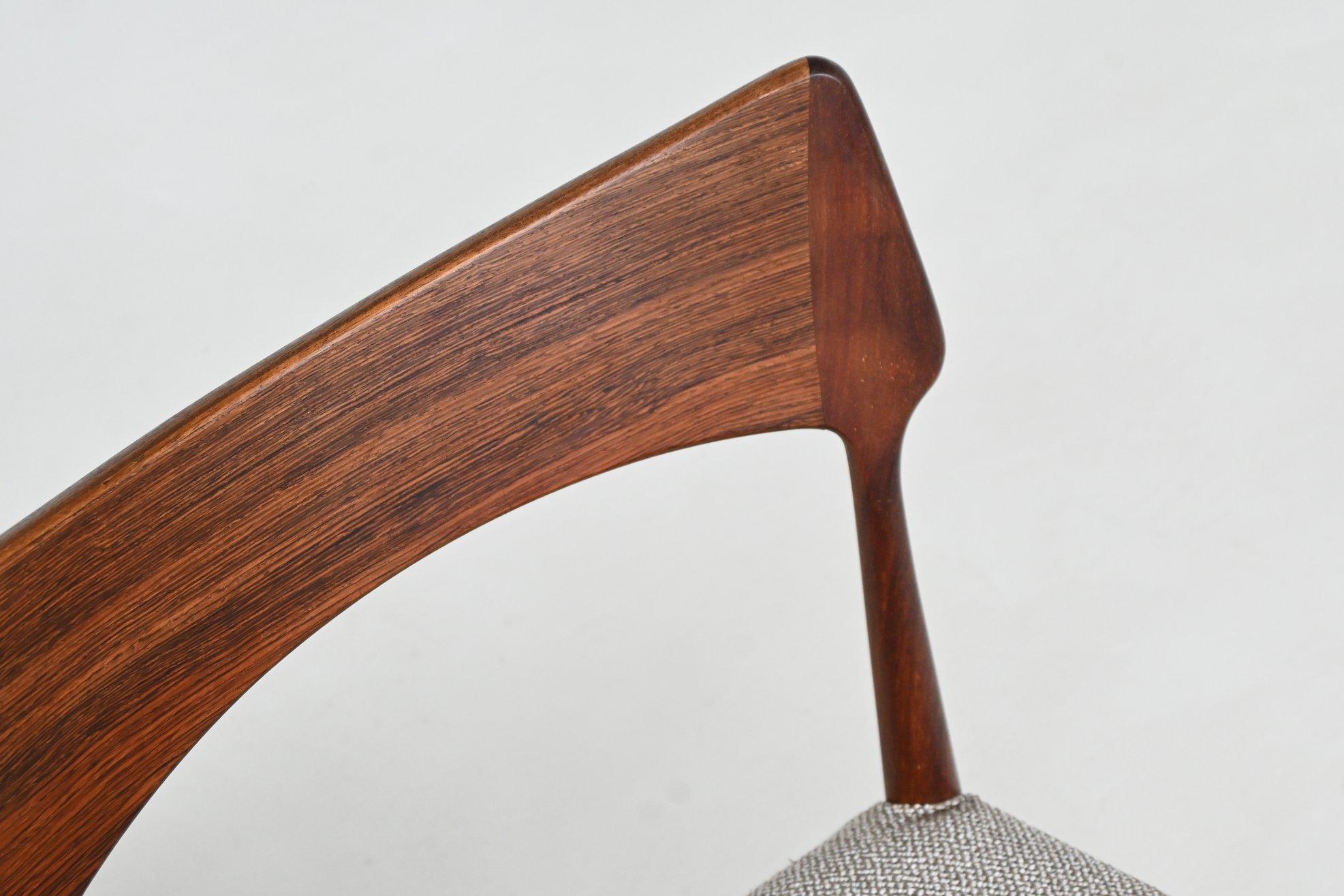 Bernard Petersen dining chairs in rosewood Christian Linnebergs Denmark 1960 im Angebot 9