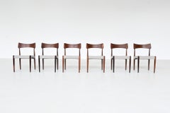 Bernard Petersen dining chairs in rosewood Christian Linnebergs Denmark 1960