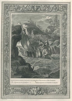 Argonautes, from "Le Temple des Muses" - Original Etching by B. Picart - 1742