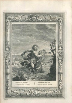 Gravure originale d'Arion par Bernard Picart - image HD