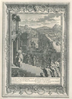 Cassandra, from "Le Temple des Muses" - Original Etching by B. Picart - 1742