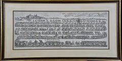Procession for the Papal Installation: A Framed 18th Century Engraving by Picart