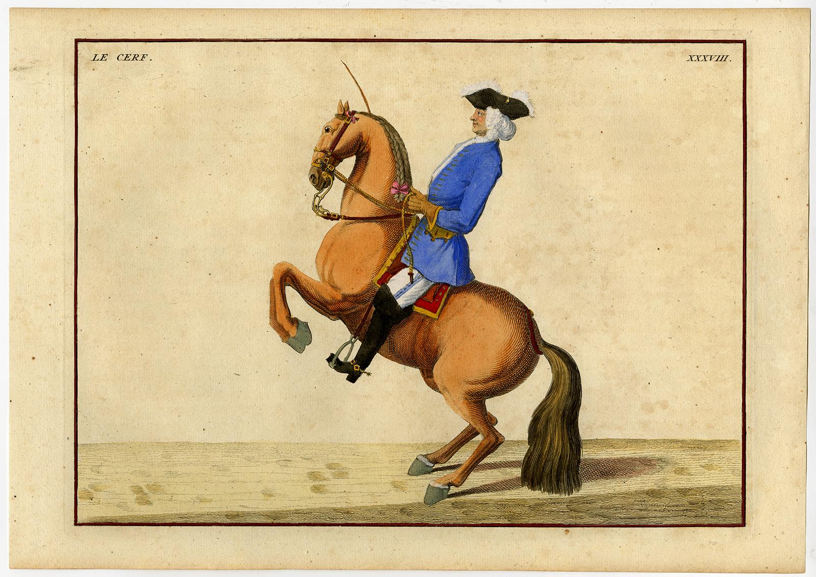 Set of 21 dressage prints by Eisenberg - Engraving - 18th centry (Alte Meister), Print, von Bernard Picart