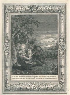 Tithon Etching from Le Temple des Muses, Old Masters, 18th Century