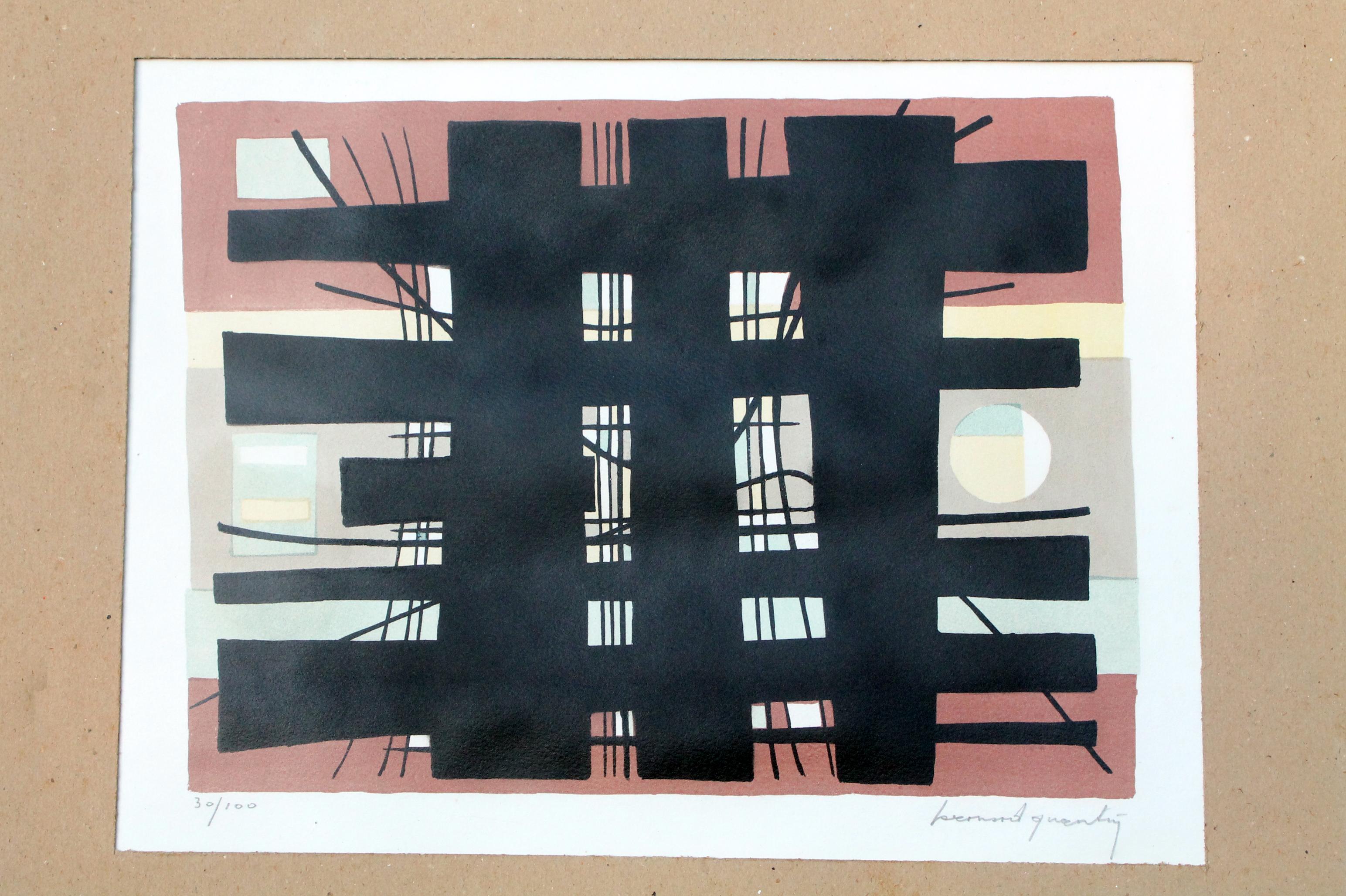 Bernard Quentin (1923-2020) Litografia originale firmata  Stampa #30/100, incorniciata in vendita 5