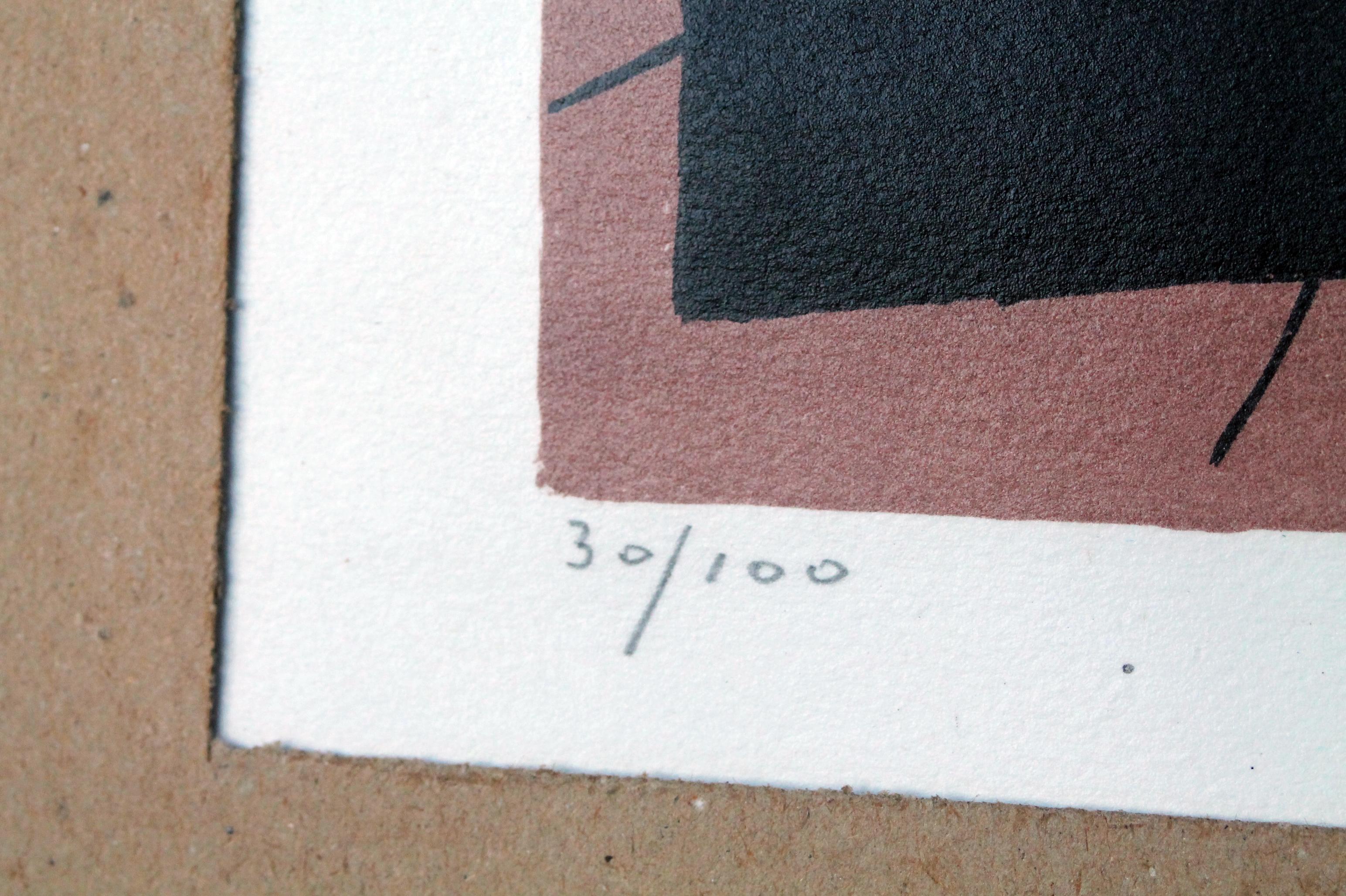 Fine XX secolo Bernard Quentin (1923-2020) Litografia originale firmata  Stampa #30/100, incorniciata in vendita