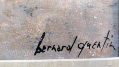 Bernard Quentin Composition Mixed-Media on Paper, Offered by La Porte