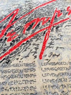 Bernard Quentin Le Passage du Temps, Kunst-Textil-Wandbehang, von TISCA, 1998