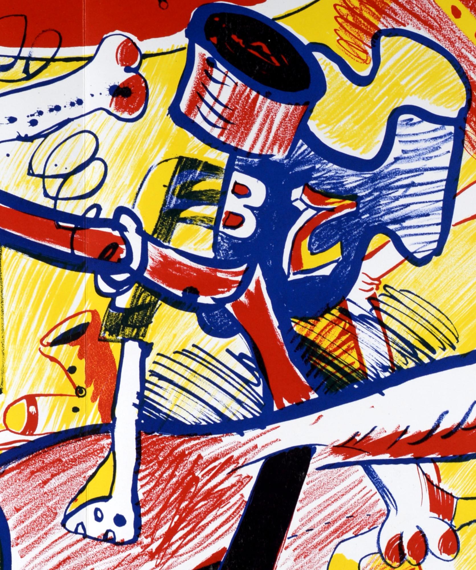 Rancillac, Composition, Suites nº8, Rencontres (after) - Pop Art Print by Bernard Rancillac