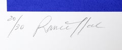 Sammy Davis, Jr. (Azul y naranja), litografía firmada por Bernard Rancillac
