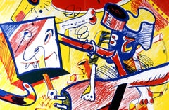 Bernard Rancillac - Suite No. 8 - Rencontres (Narrative Figuration, Pop Art, French Contemporary) Suite No. 8 - Rencontres (Narrative Figuration, Pop Art, French Contemporary)