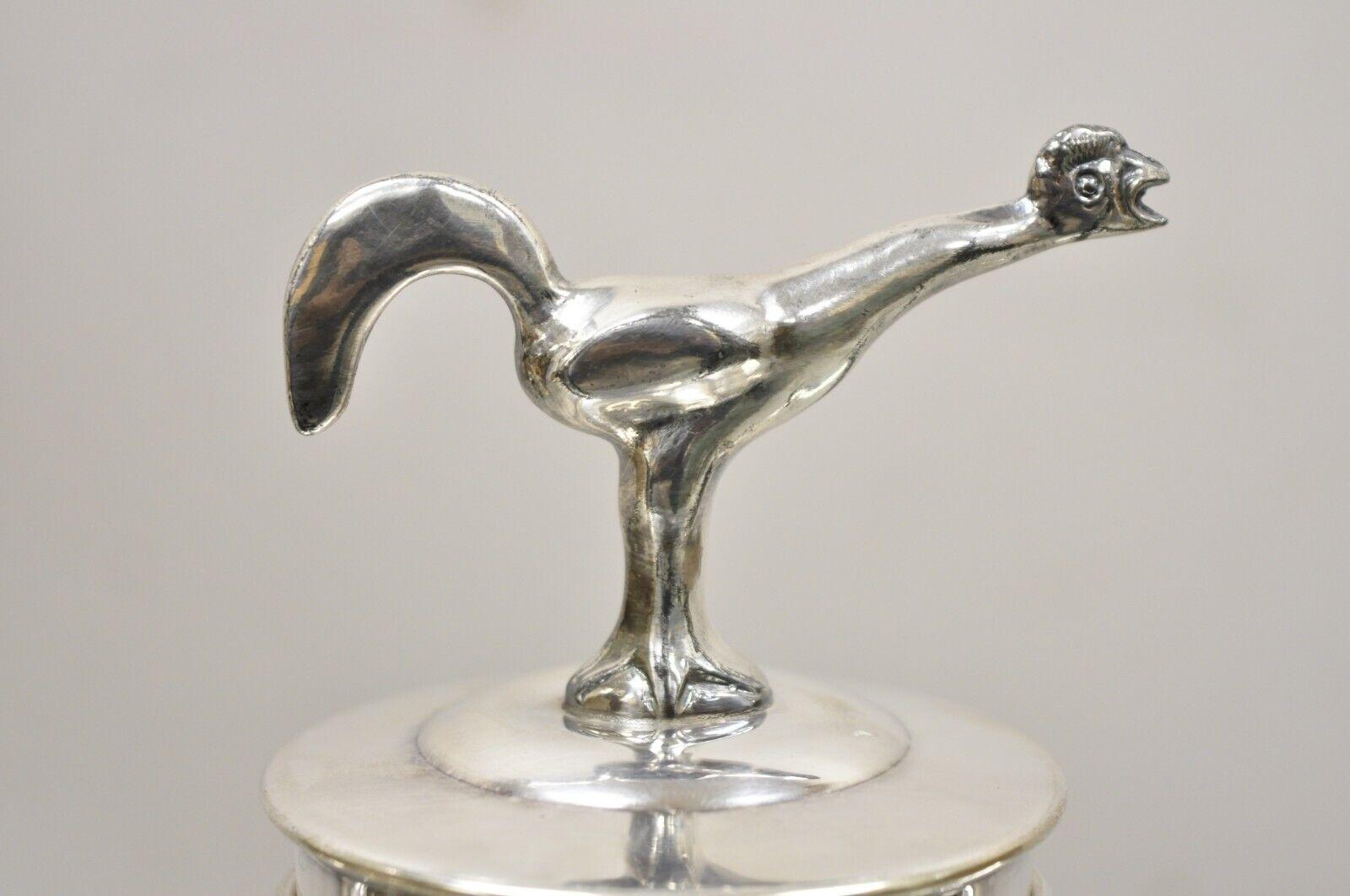 Bernard Rice & Sons Apollo Figural Rooster Silver Plated Cocktail Shaker 4