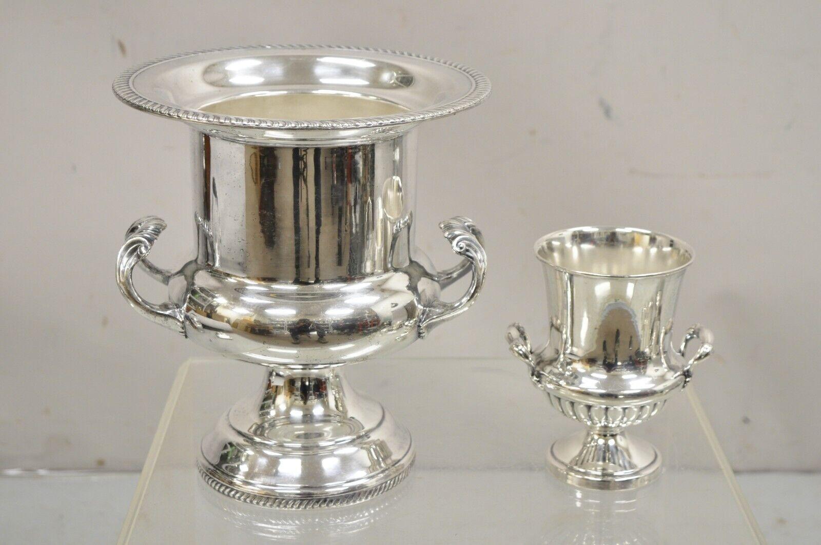 Bernard Rices Sons 7125 Victorian Silver Plated Small Trophy Cup Bucket Chiller 6