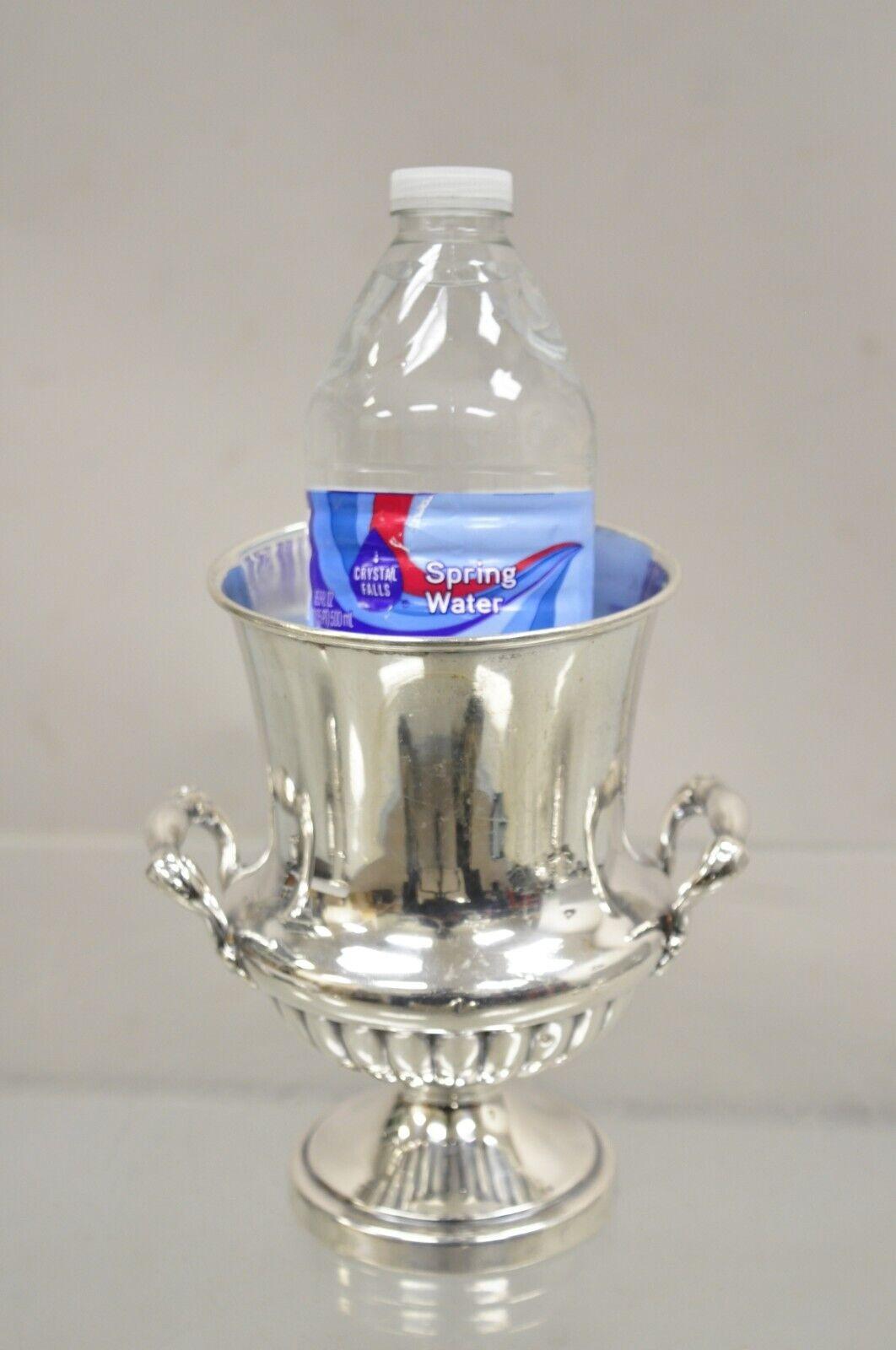 Bernard Rices Sons 7125 Victorian Silver Plated Small Trophy Ice Cup Bucket Chiller. Item featured is a unique small size, original hallmark, very nice vintage item. Circa  Mid 20th Century. Measurements: 6