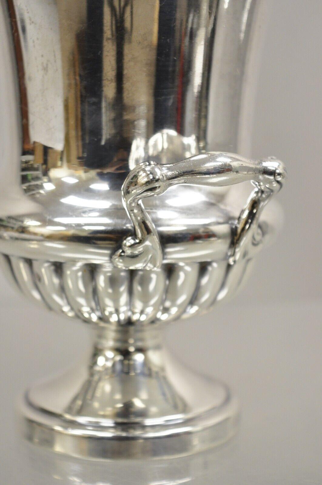 20th Century Bernard Rices Sons 7125 Victorian Silver Plated Small Trophy Cup Bucket Chiller