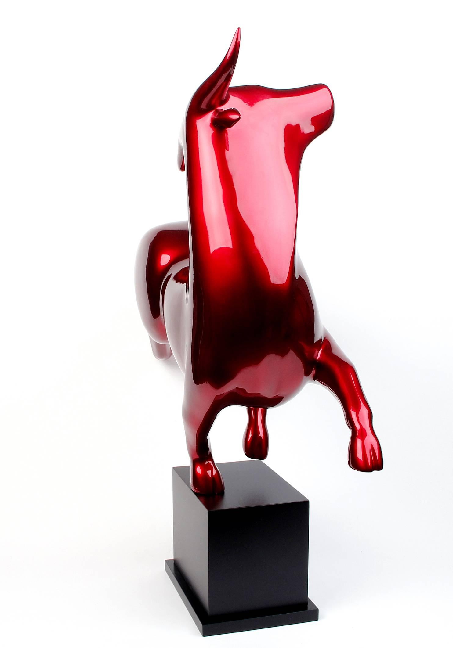 Red Bull Original sculpture resin.  - Sculpture by Bernard Rives