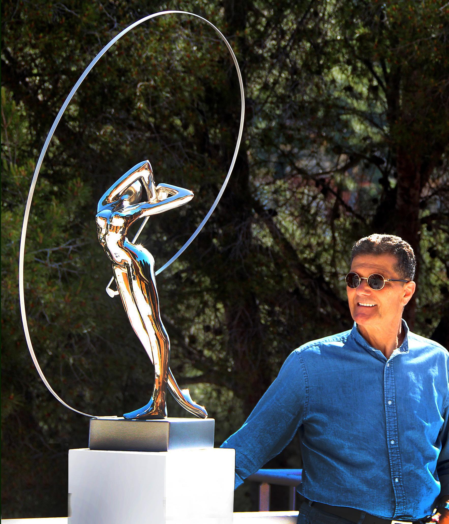  Bernard Rives  Golf  Silver  Swing original resin sculpture For Sale 5