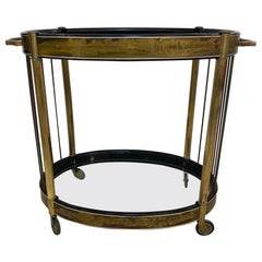 Bernard Rohne for Mastercraft Acid etched bar cart