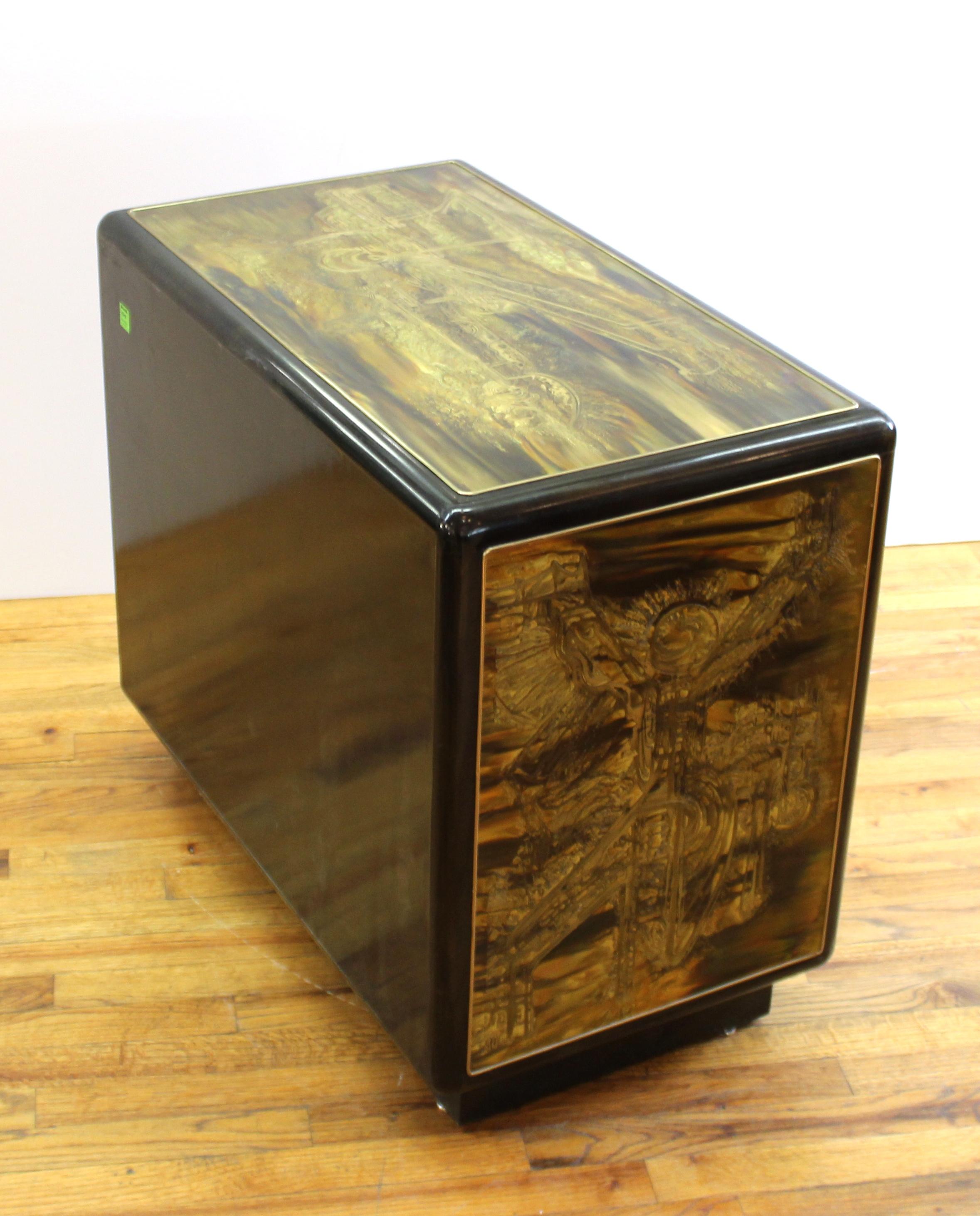 Bernard Rohne for Mastercraft Mid-Century Modern Acid Etched Chest 2