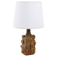 Used Bernard Rooke Brutalist Pottery Table Lamp, UK 1960's