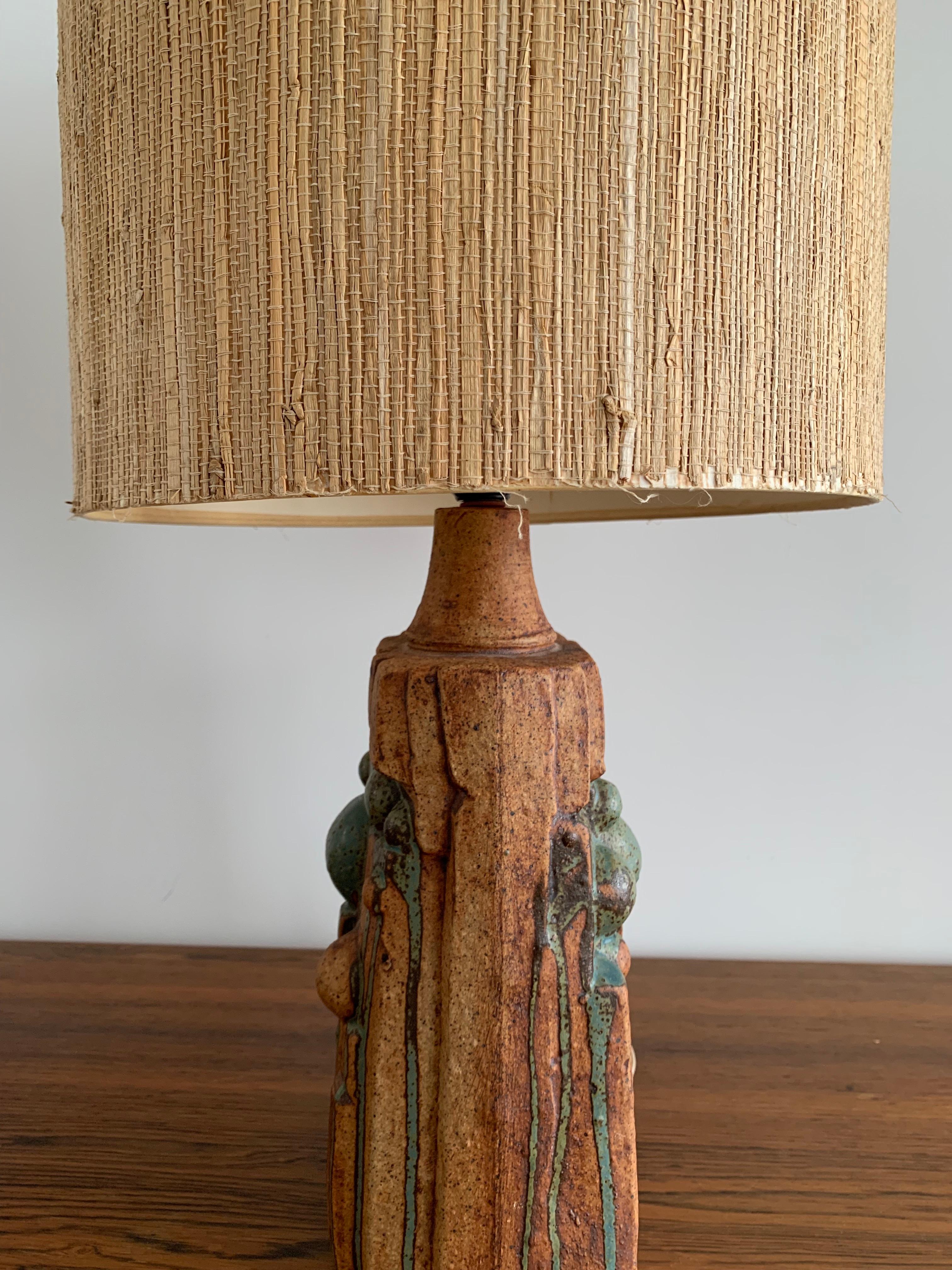 20ième siècle Lampe de table en céramique Bernard Rooke  Angleterre, 1960, signé  en vente