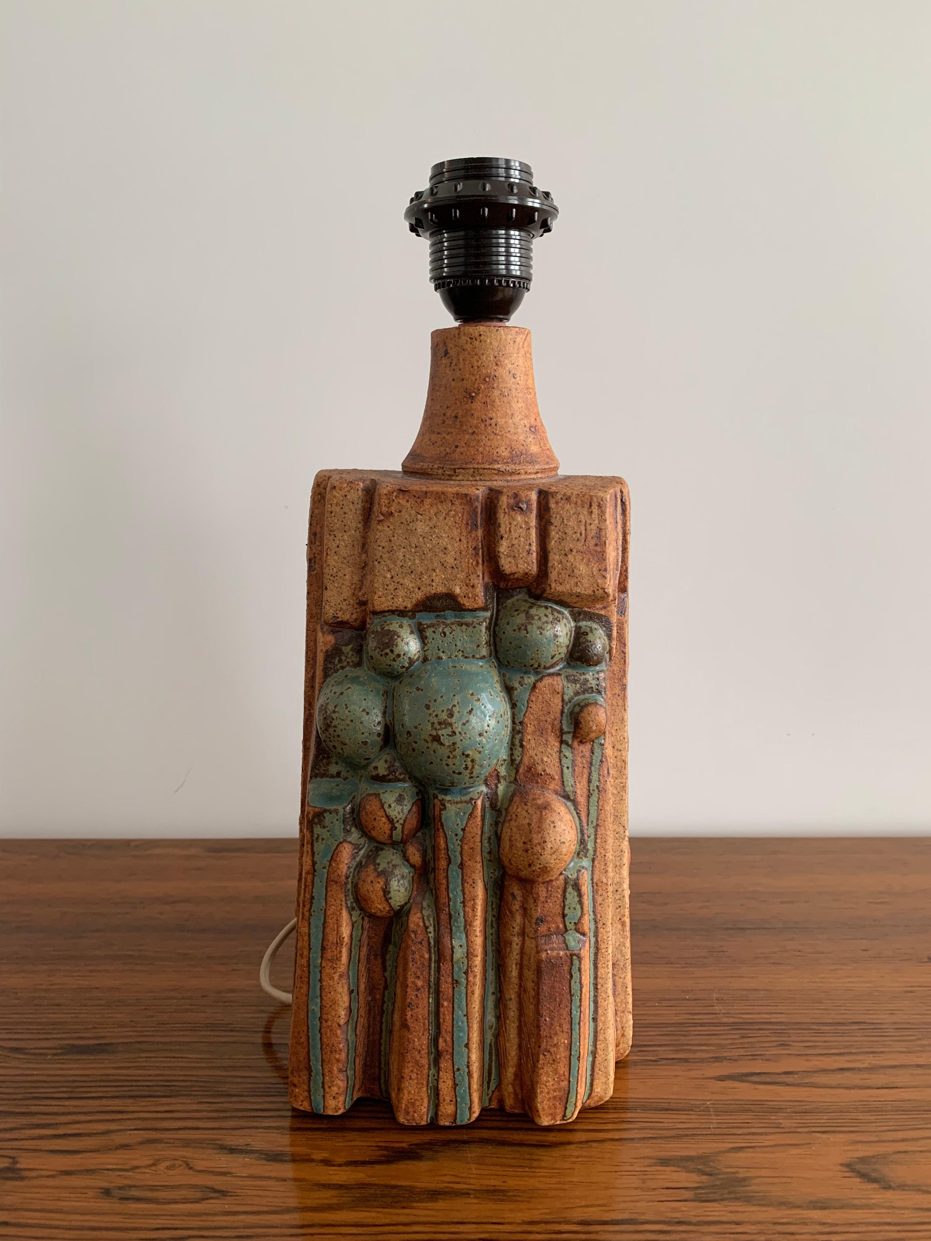 Céramique Lampe de table en céramique Bernard Rooke  Angleterre, 1960, signé  en vente