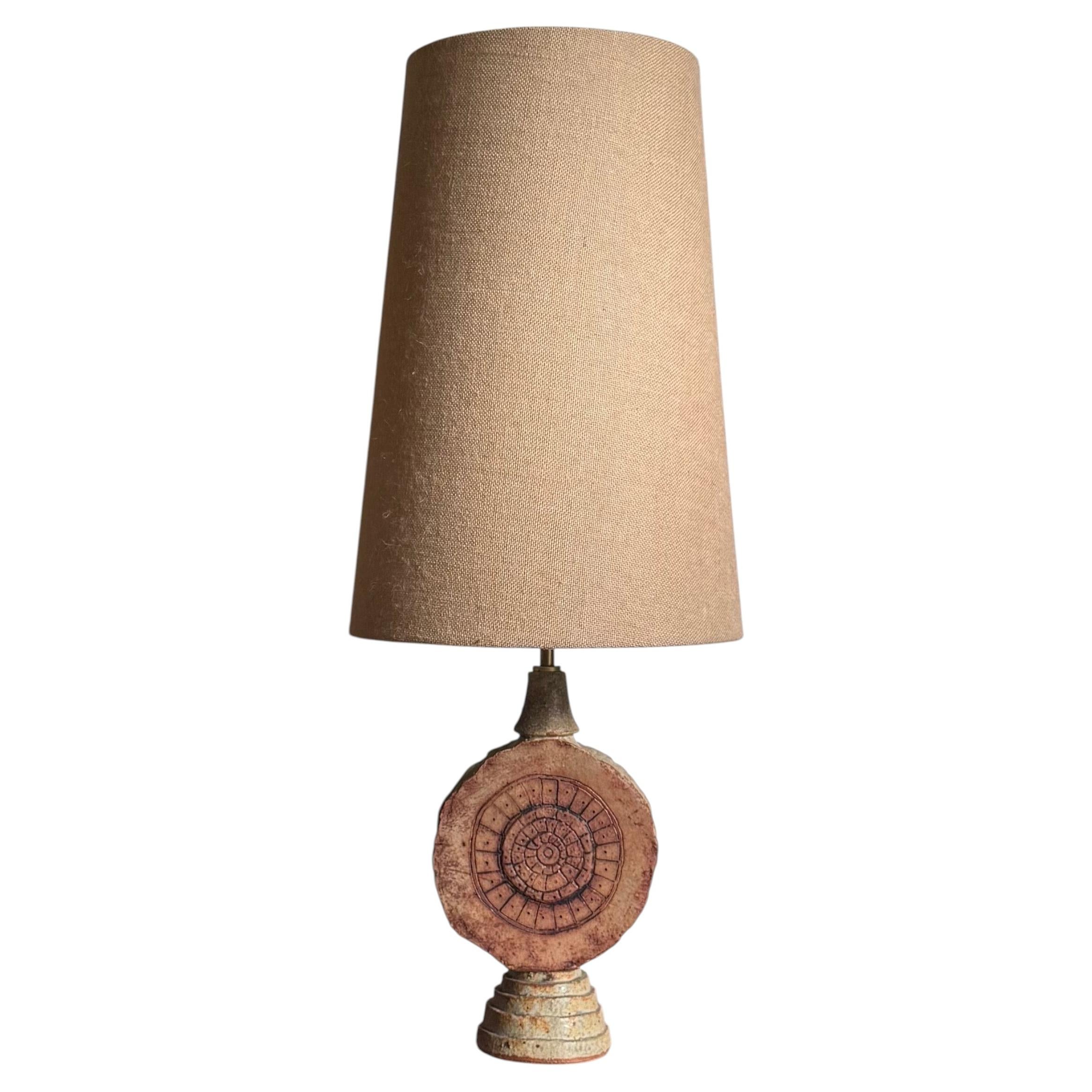 Lampe de table en céramique de Bernard Rooke, façonnée à la main, Angleterre, XXe siècle
