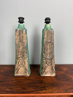 Bernard Rooke ceramic table lamps -set- England 1960