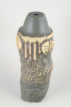 Bernard Rooke. Large sculptural floor vase in stoneware. 1960s/70s