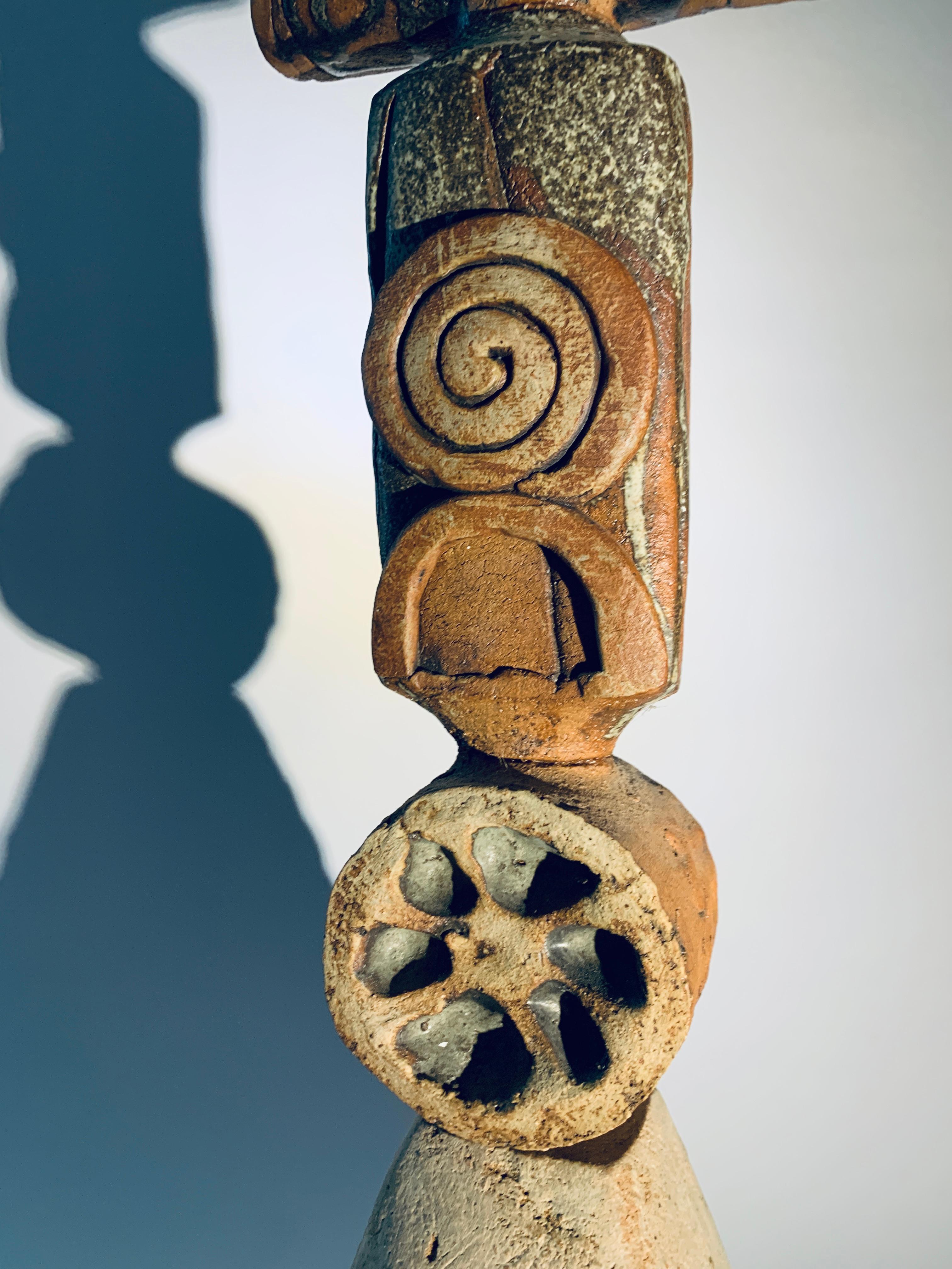 Bernard Rooke, Large Totem Floor lamp For Sale 2