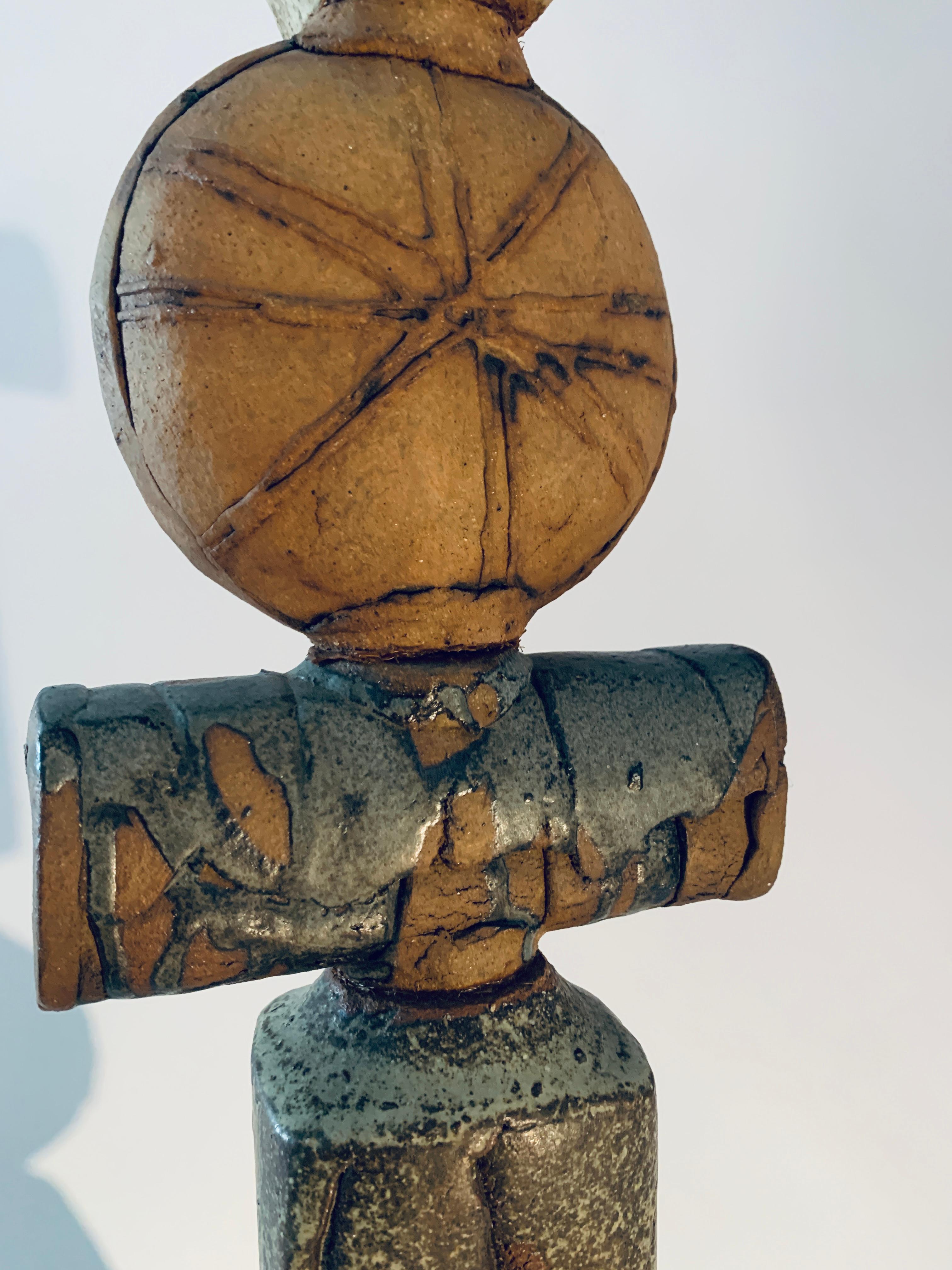 Mid-20th Century Bernard Rooke, Large Totem Floor lamp For Sale