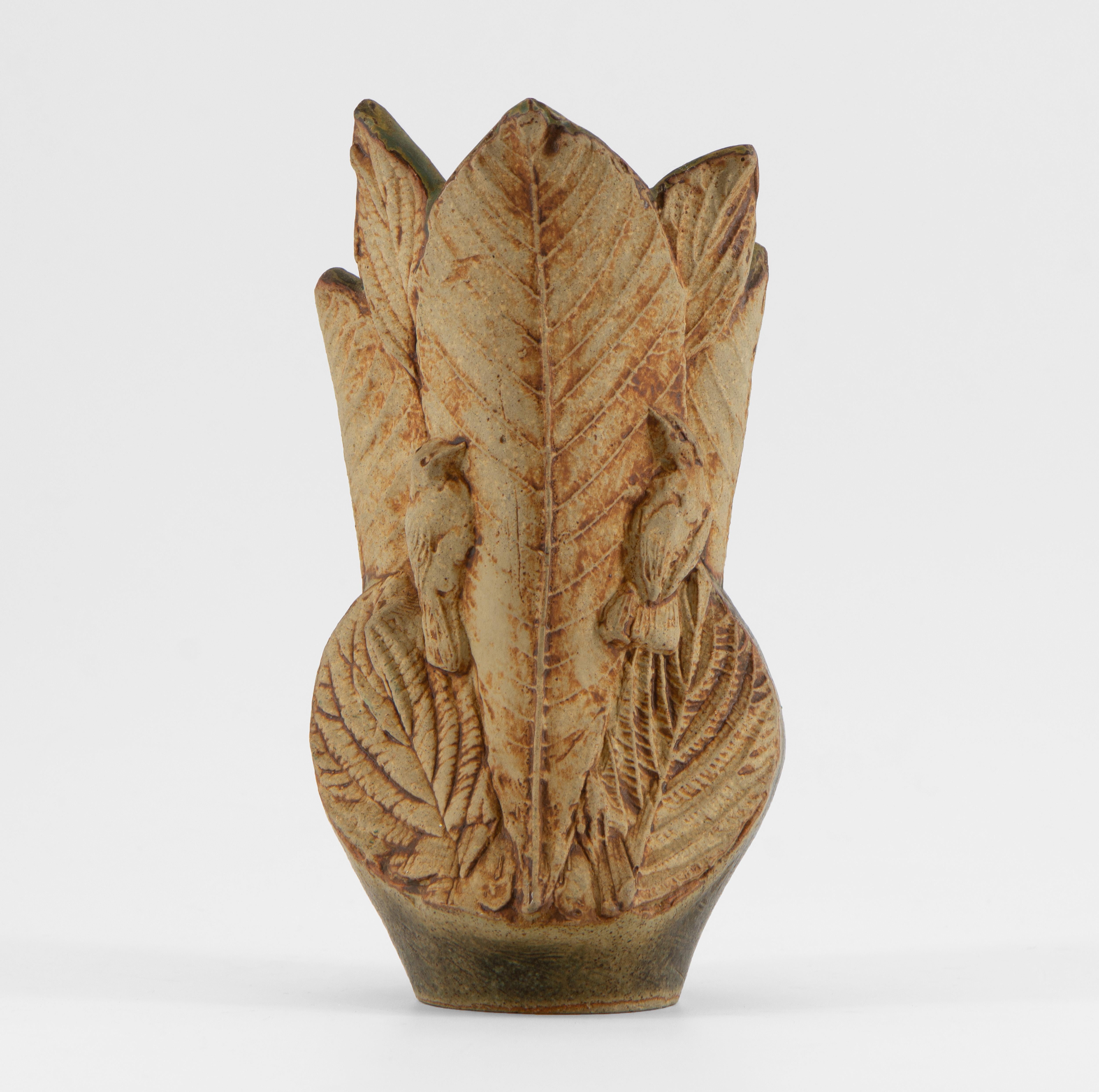 Bernard Rooke Studio Pottery Jarrón pequeño Nature Moderno de mediados de siglo en venta
