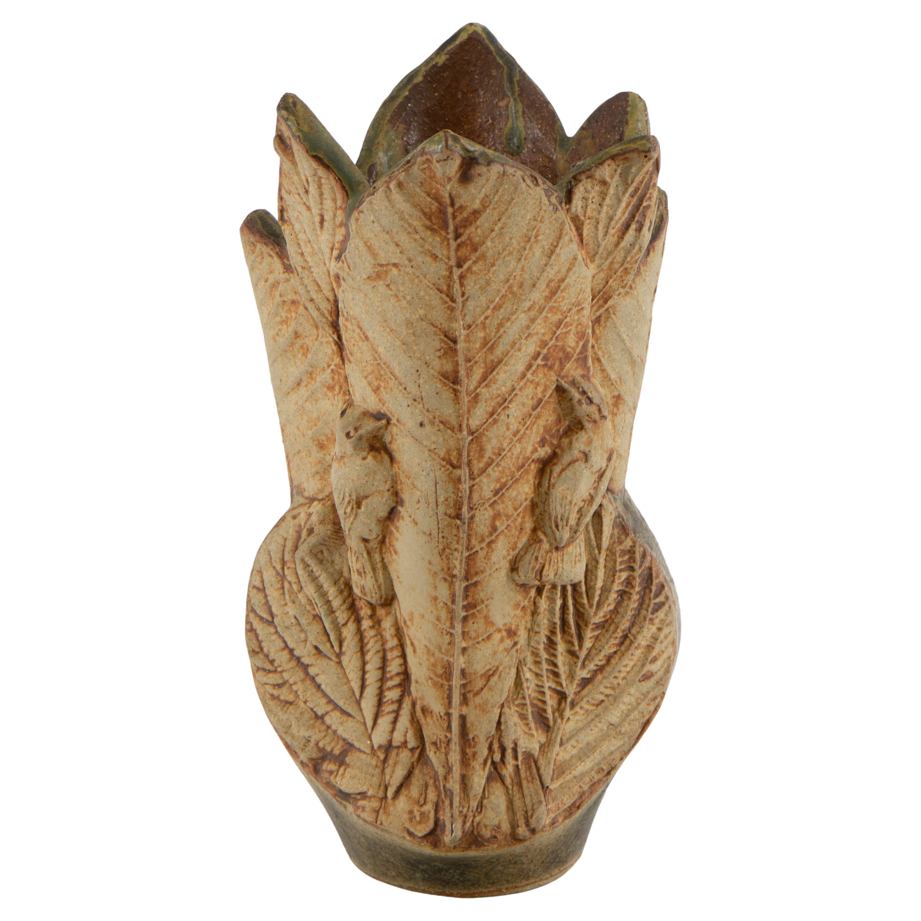 Bernard Rooke Studio Pottery Jarrón pequeño Nature en venta