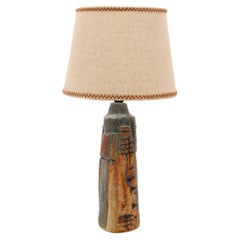 Bernard Rooke Steingut-Tischlampe, gestempelt aus England 1960