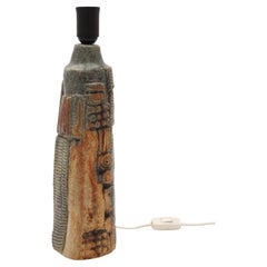 Bernard Rooke stoneware table lamp, stamped from England 1960