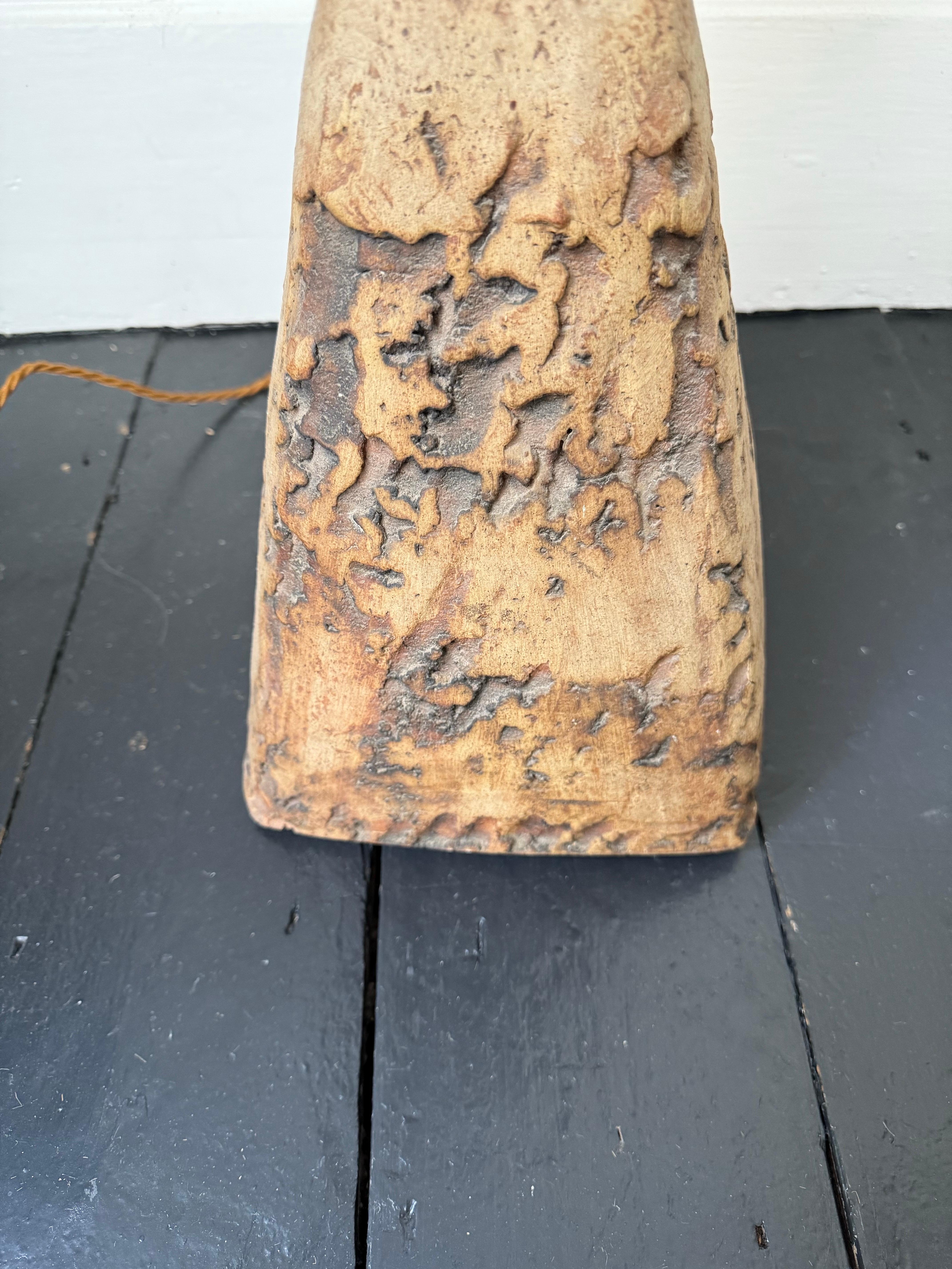 Bernard Rooke Studio Keramische TOTEM Stehlampe mit blauen Rondellen, England im Angebot 3