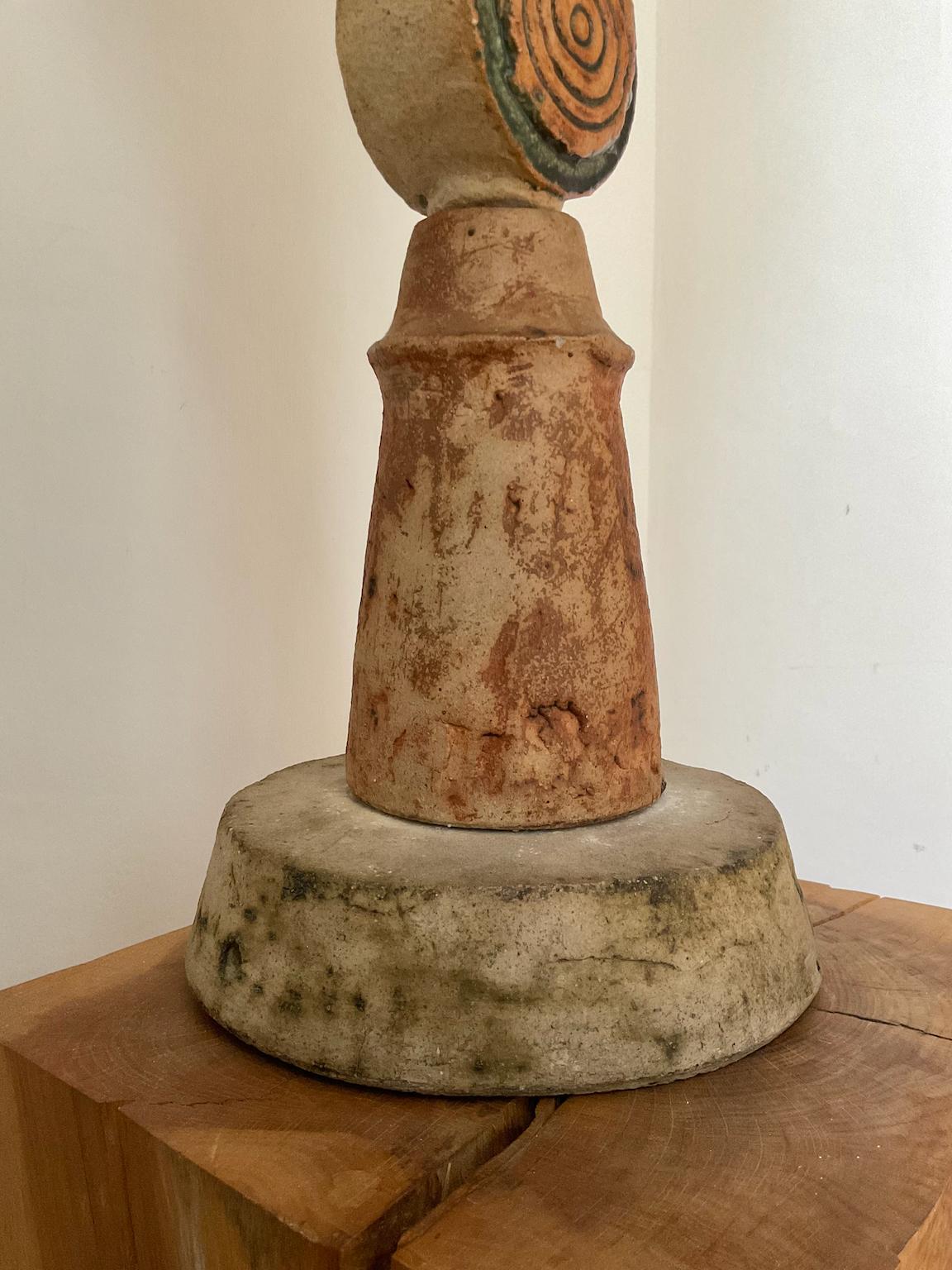 Bernard Rooke Studio Ceramic TOTEM Lamp, England For Sale 7