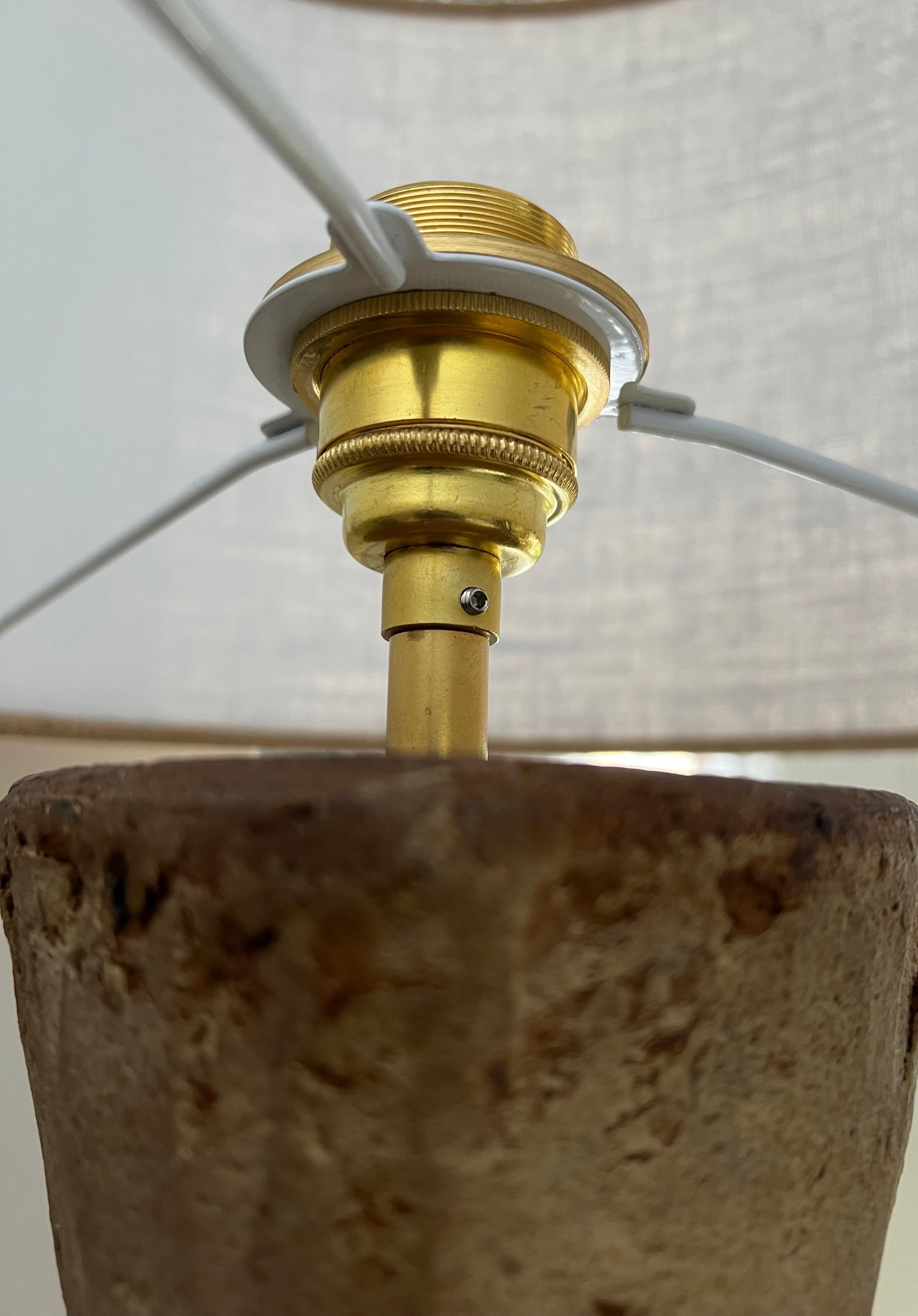20th Century Bernard Rooke Studio Ceramic Totem Lamp, England