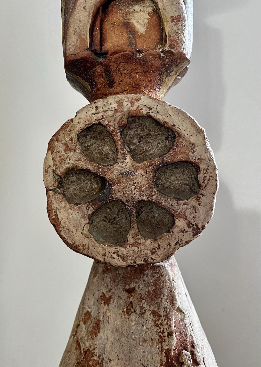 Bernard Rooke Studio Ceramic Totem Lamp, England 2