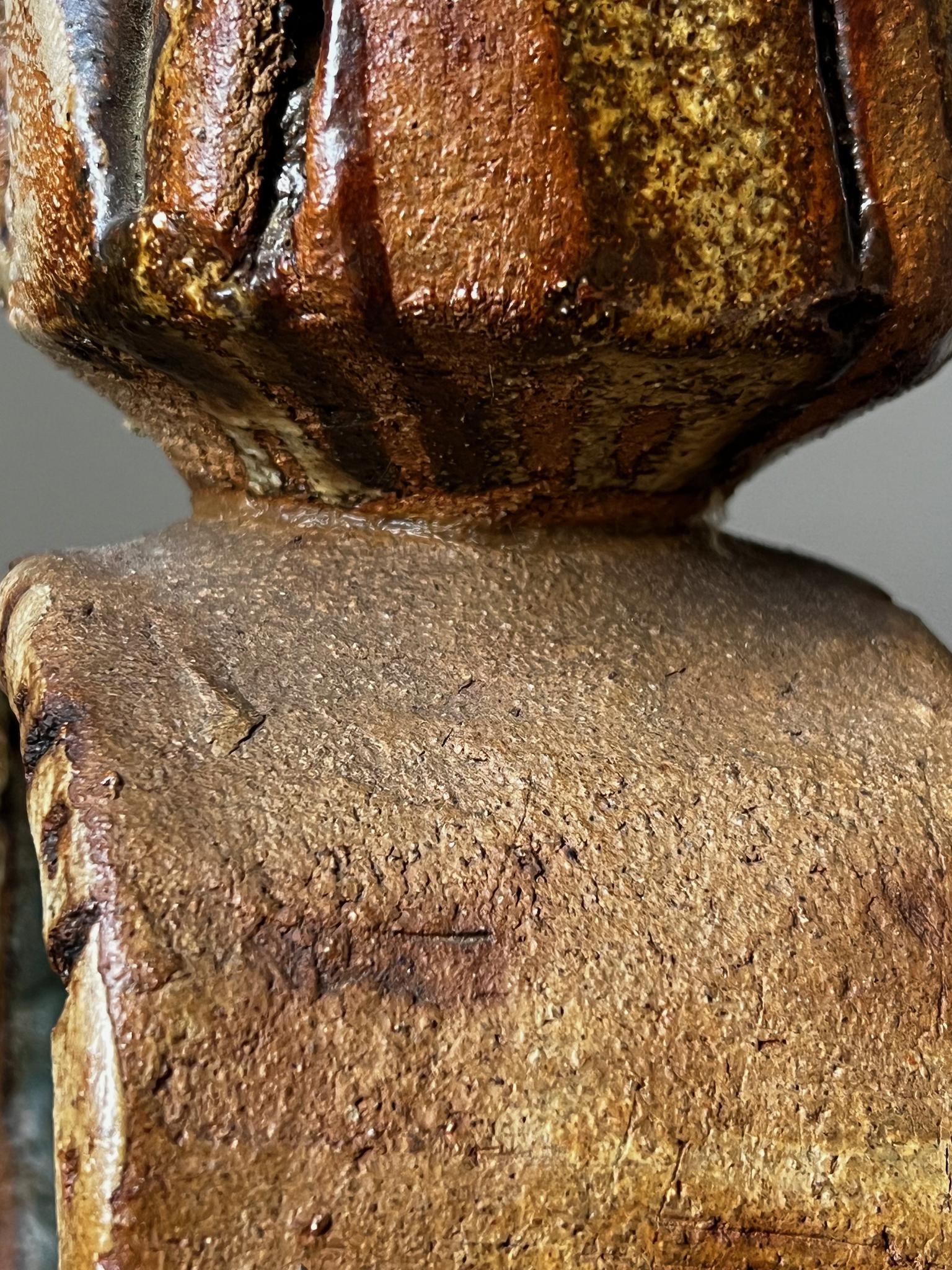 Bernard Rooke Studio Ceramic Totem Lamp, England [II] For Sale 6
