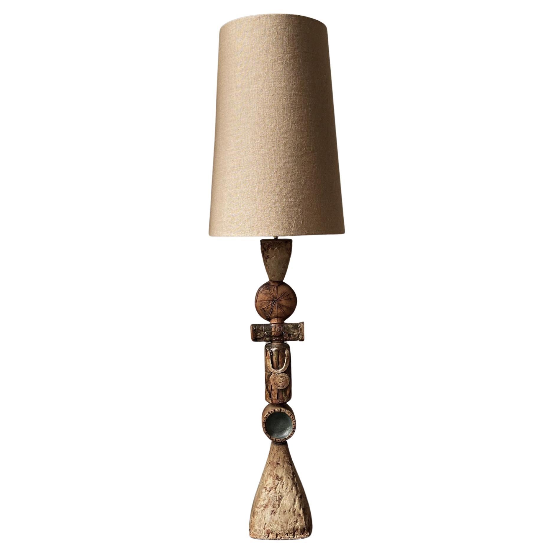 Bernard Rooke Studio Keramik-Totem-Lampe, England [II] im Angebot